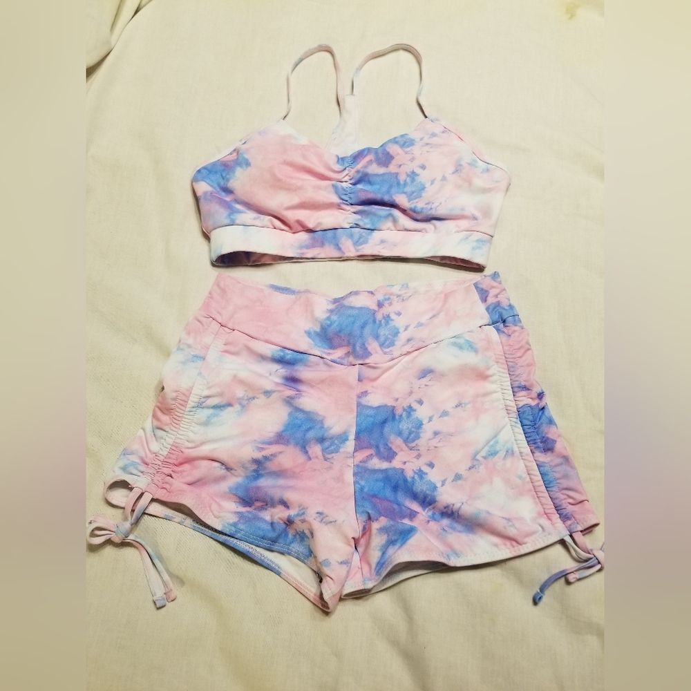 2 pc boyshort swim set. exercise gym beach sport volley ball Zumba yoga … - Picture 2 of 9